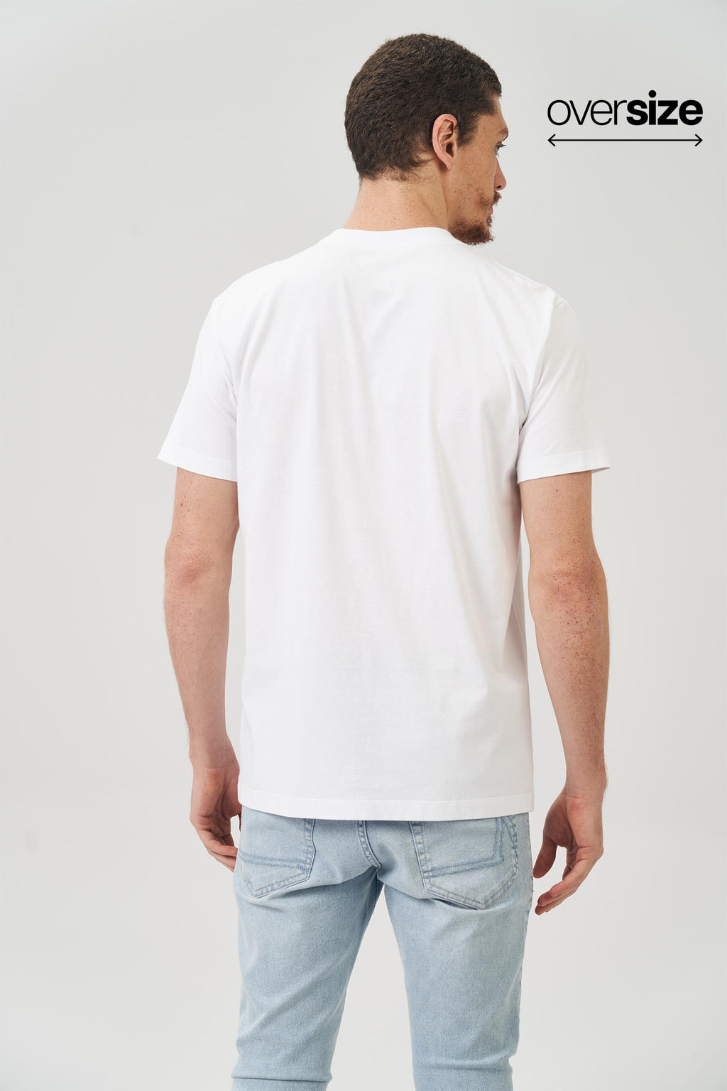 Camiseta Minimalista Masculina Oversize Acostamento Branco
