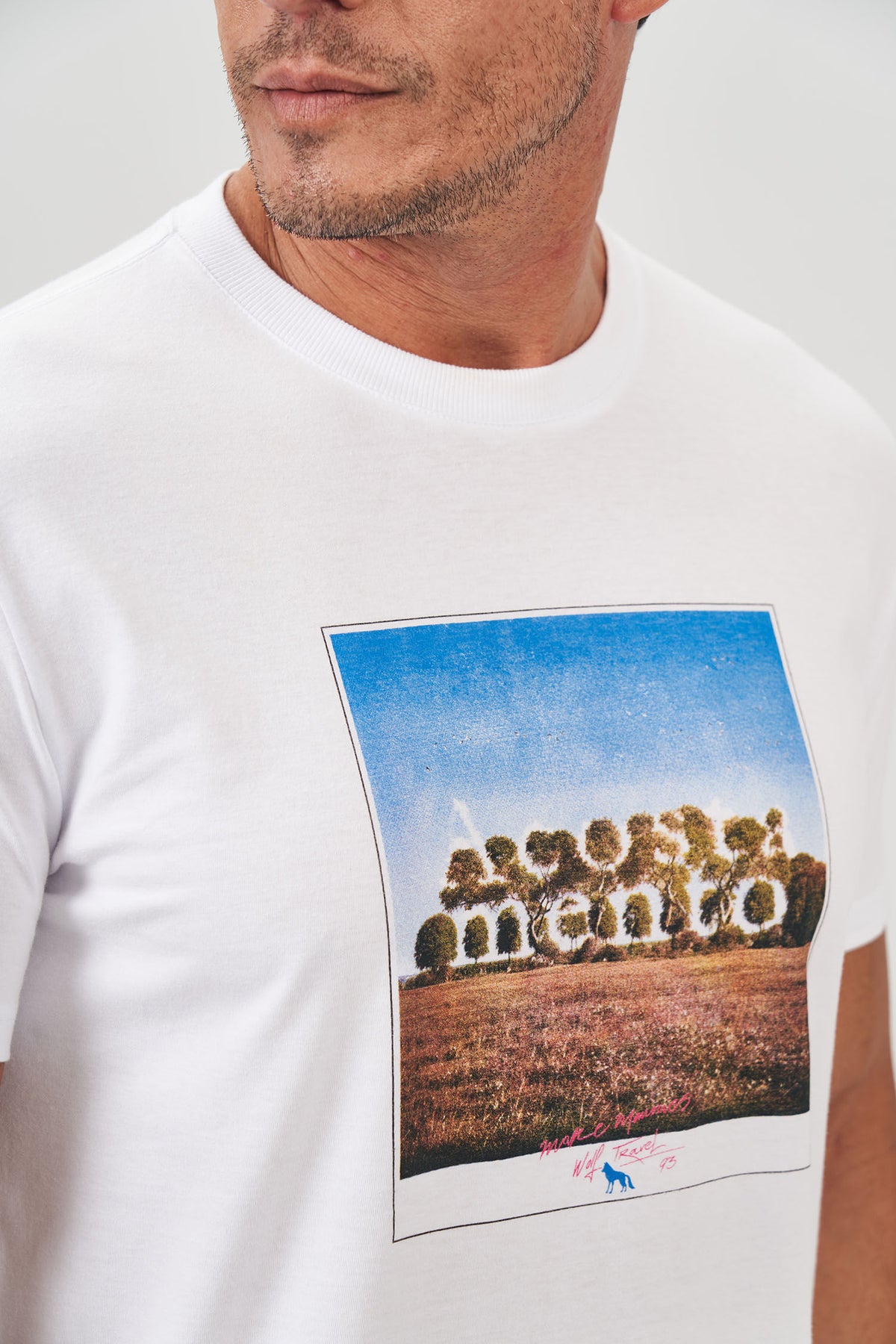Camiseta Campo Masculina Acostamento Branco