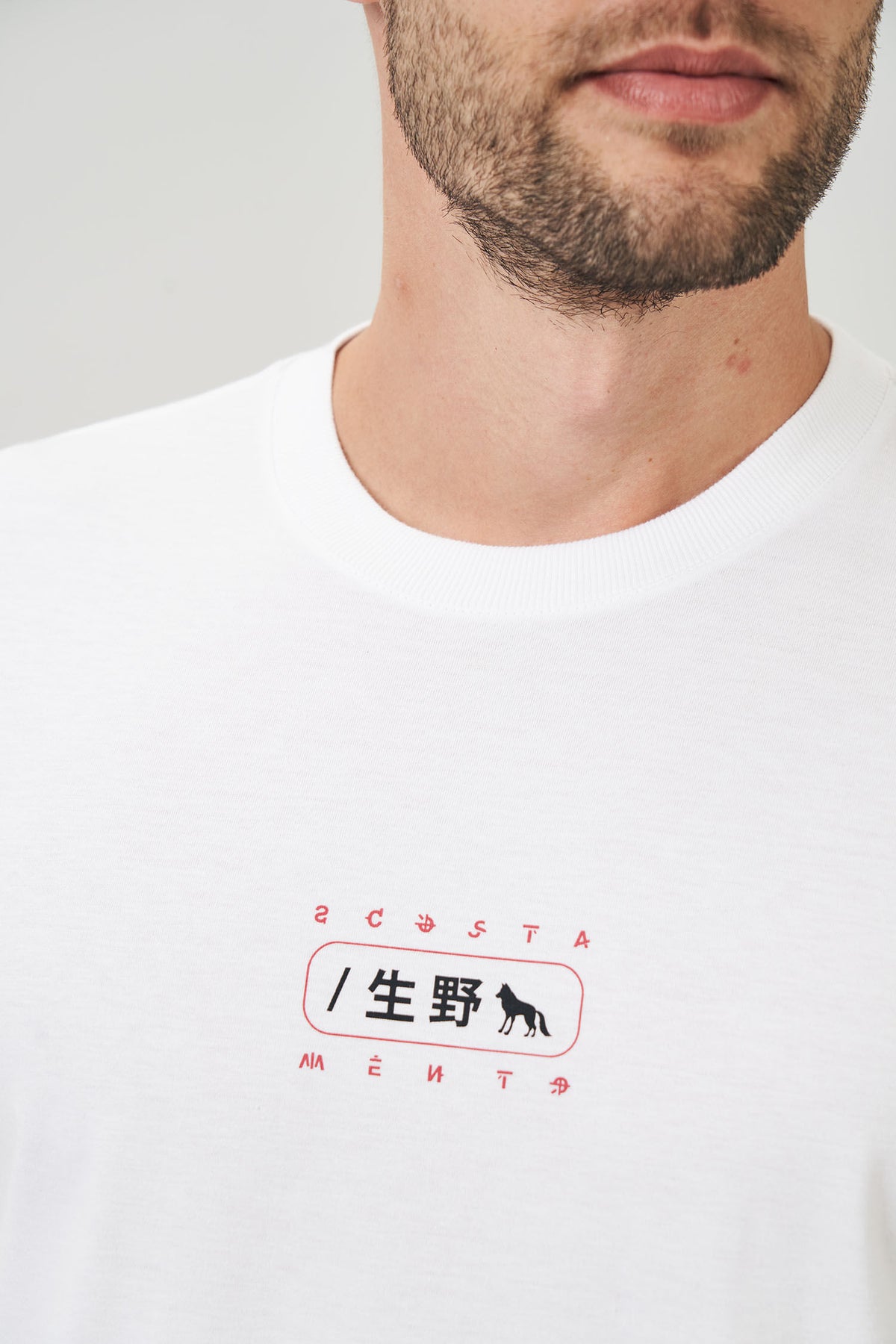 Camiseta Flor de Cerejeira Masculina Acostamento Branco