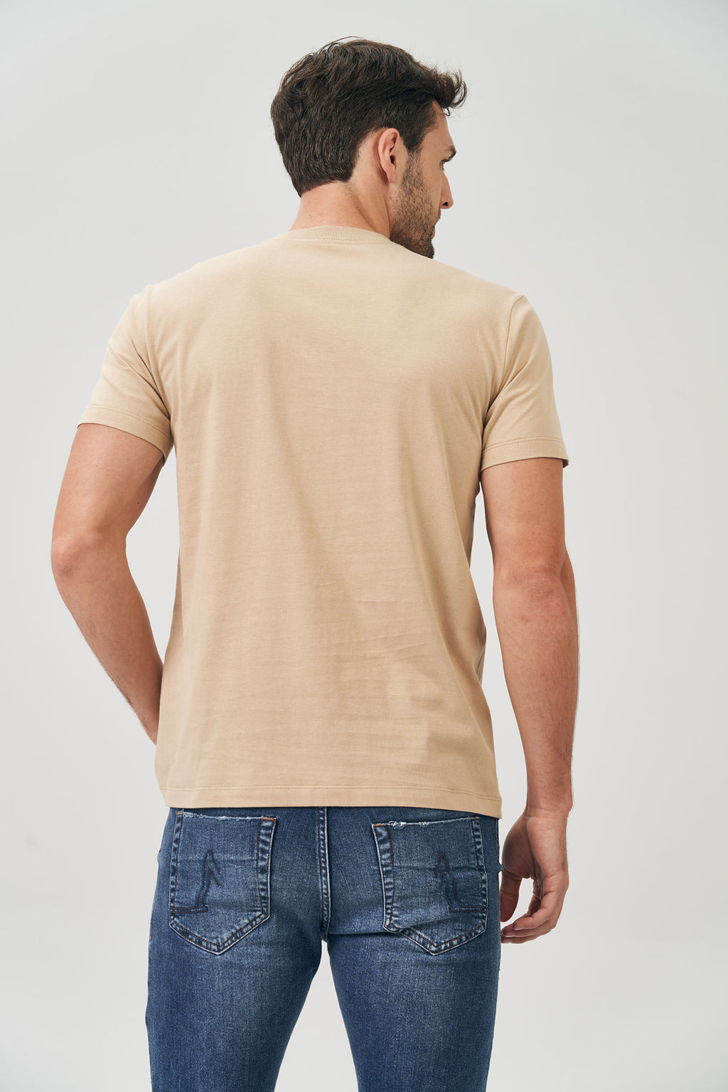 Camiseta Escrita Sobreposta Masculina Acostamento Marinho
