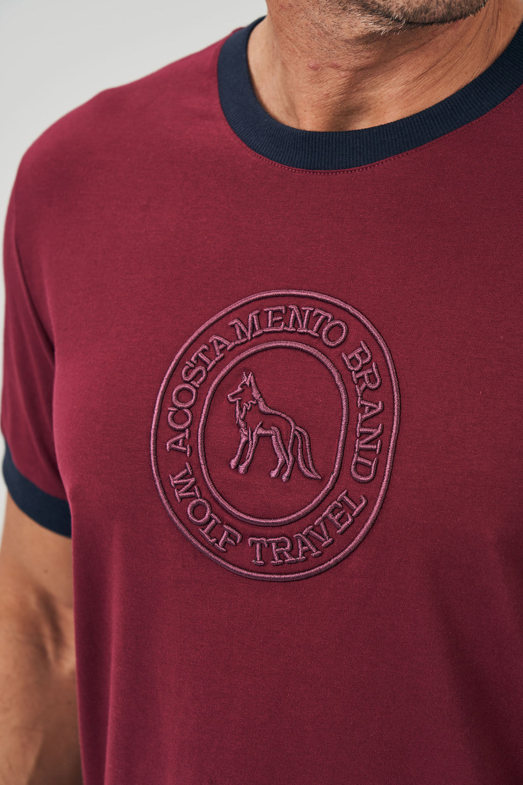 Camiseta Bordado Circle Masculina Acostamento Preto