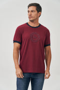Camiseta Bordado Circle Masculina Acostamento Preto