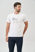 Camiseta Contorno Duplo Masculina Acostamento Verde Nativo