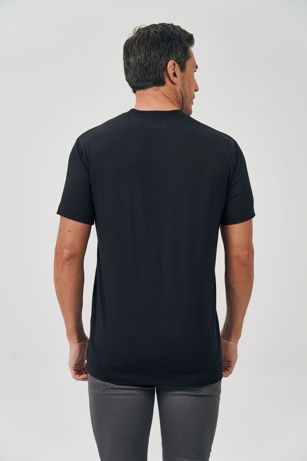 Camiseta Modal Points Masculina Acostamento Preto