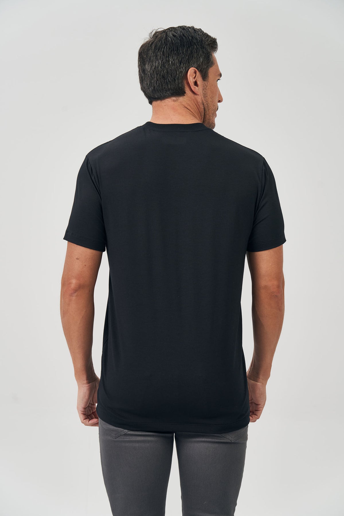 Camiseta Modal Points Masculina Acostamento Preto