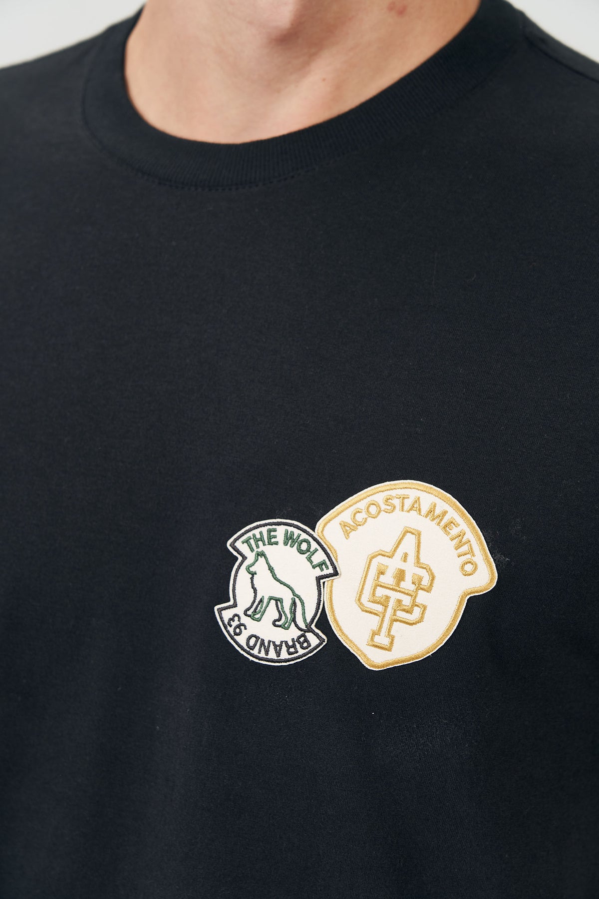 Camiseta Lobo Shield Masculina Acostamento Preto