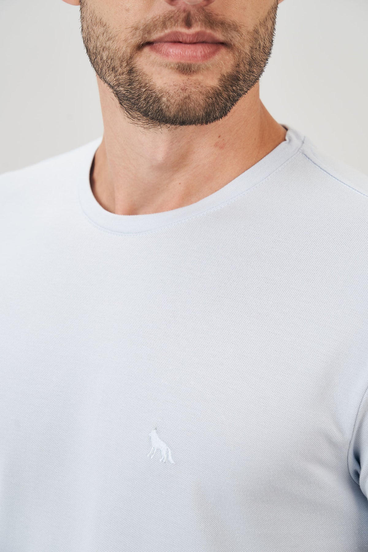 Camiseta Piquet Basic Masculina Acostamento Rosa Antigo