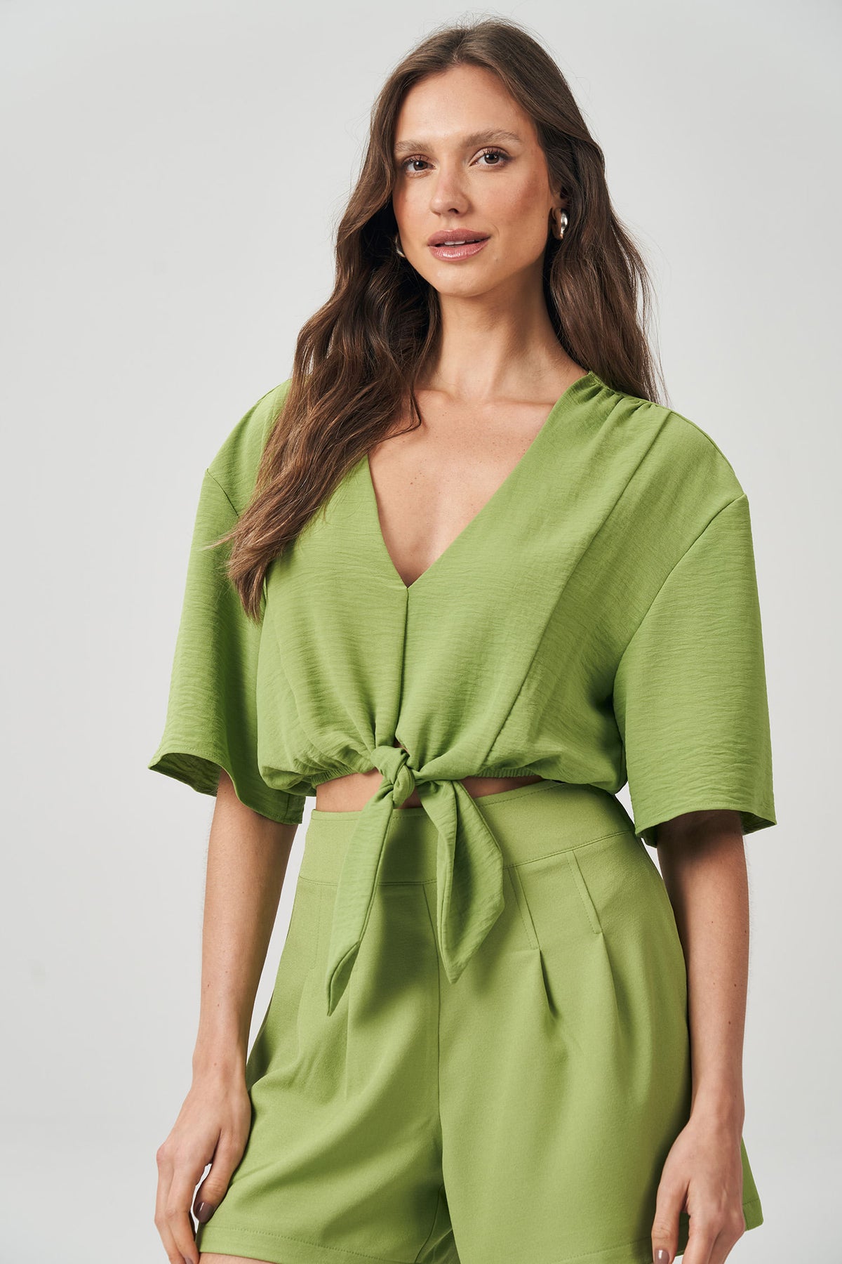 Blusa Barra Laço Feminina Acostamento Garden