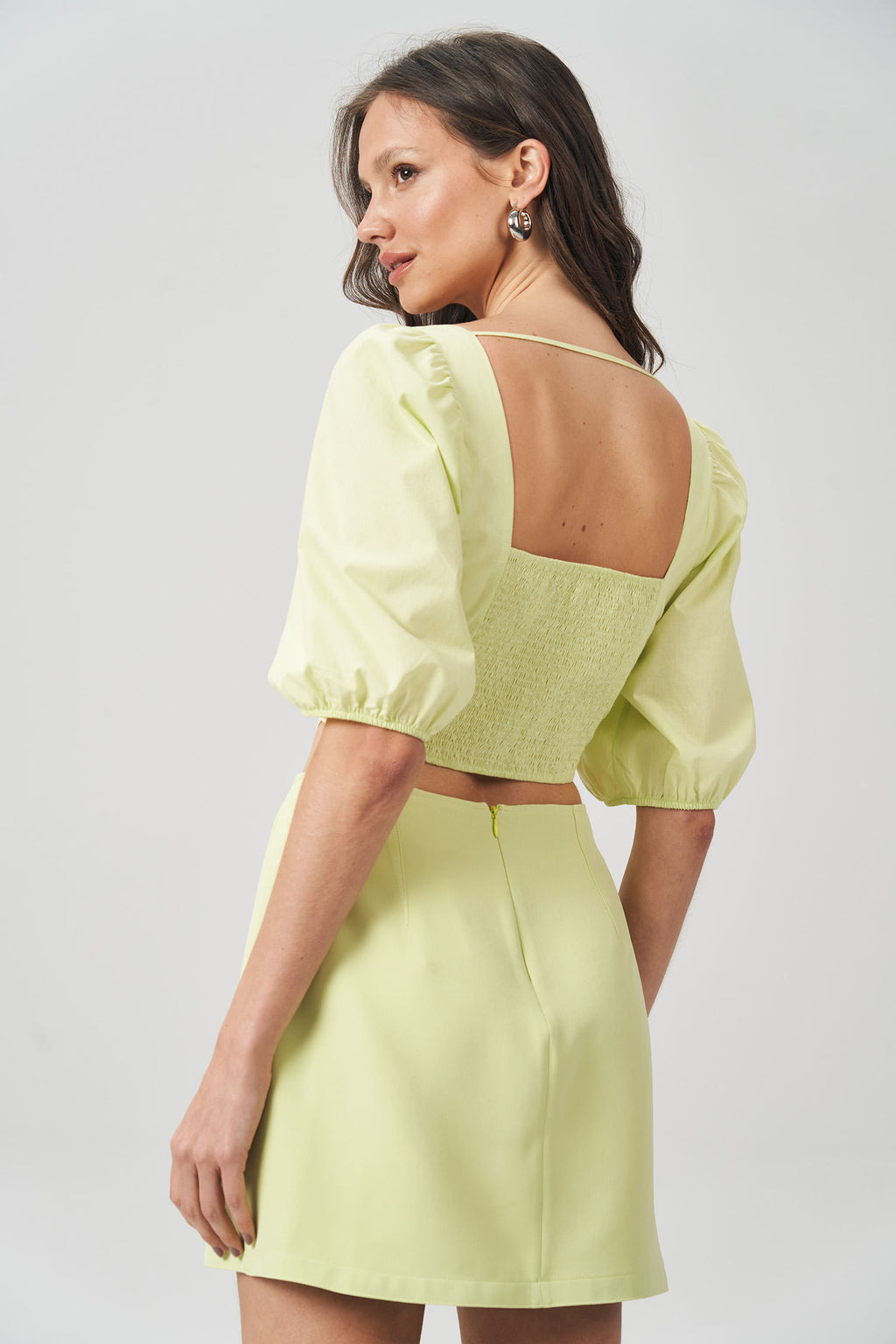 Blusa Decote Quadrado Feminina Acostamento Citrino