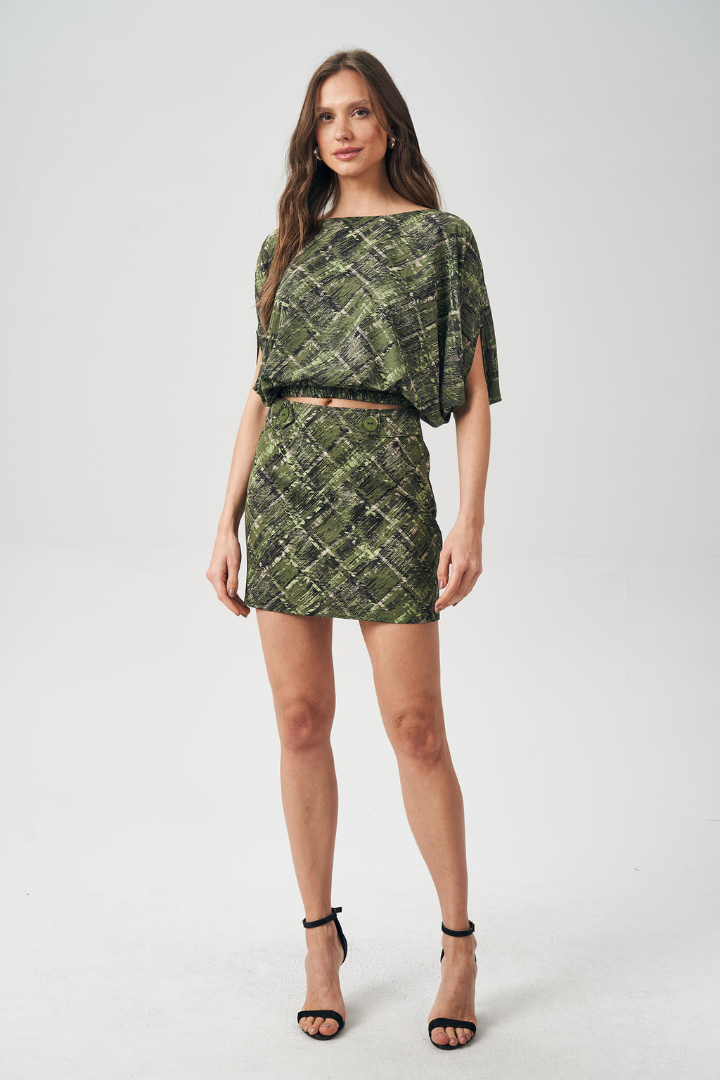 Blusa Print Model Feminina Acostamento Deep Lines