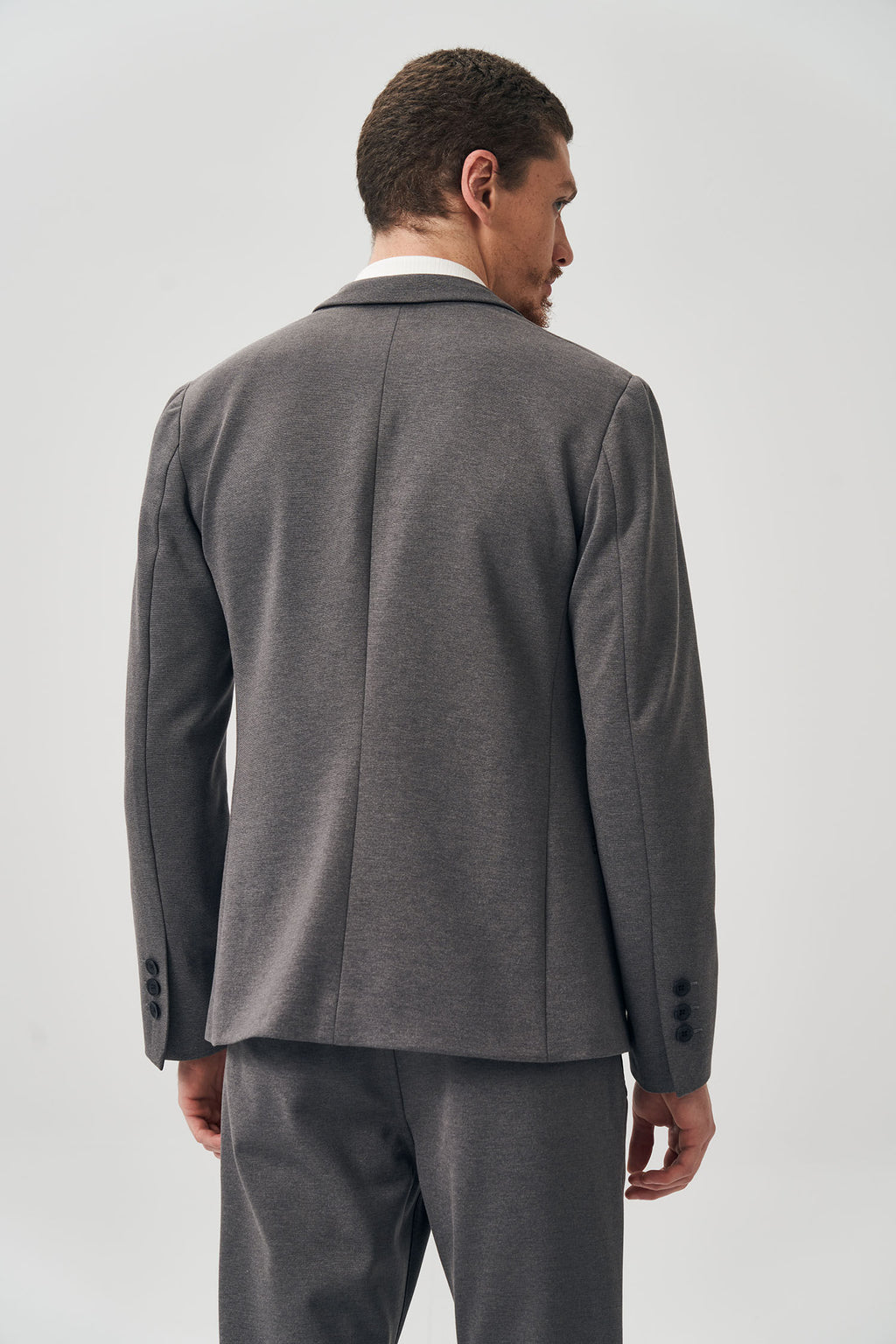 Blazer Slim Urban Masculino Acostamento Chumbo
