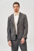 Blazer Slim Urban Masculino Acostamento Chumbo