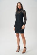 Vestido Black Renda Feminino Acostamento Preto