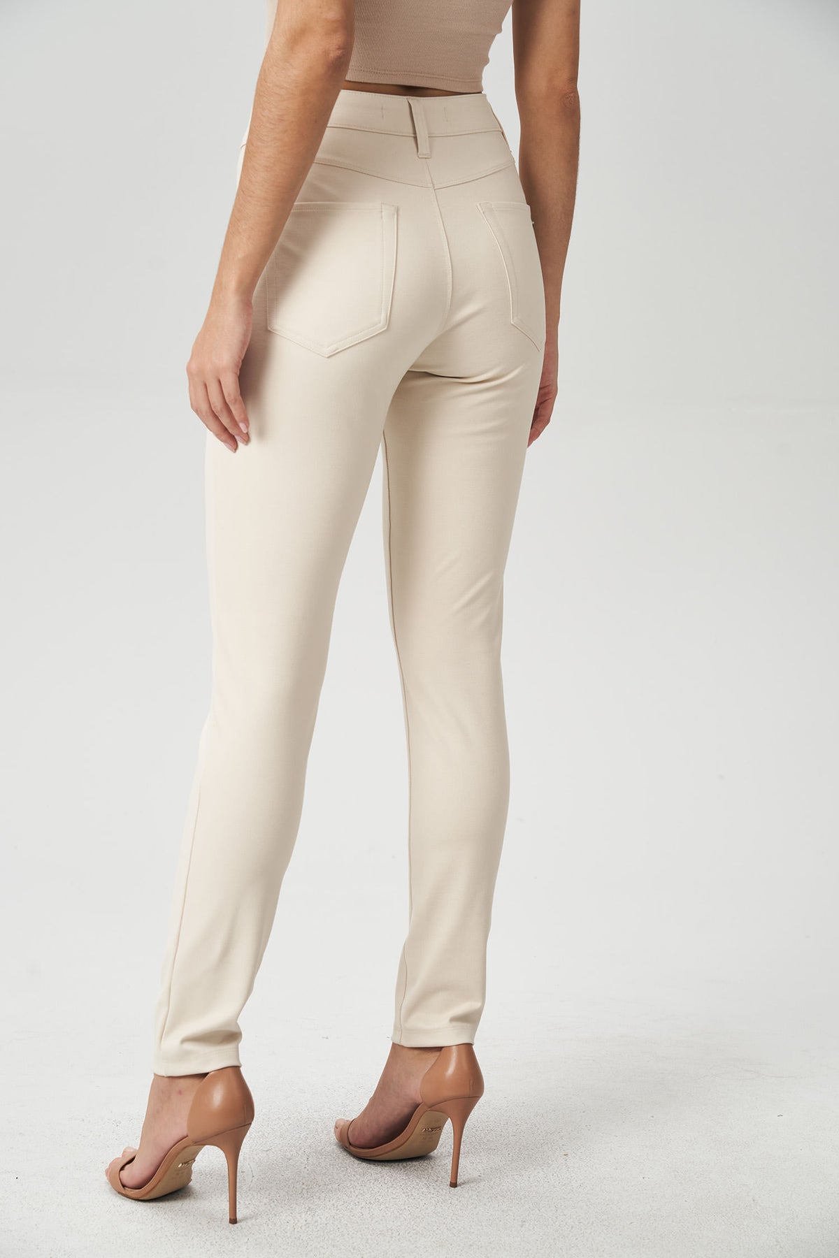 Calça Fashion Skinny Feminina Acostamento Areia