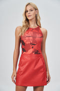Regata Stamp Feminina Acostamento Pied De Poule