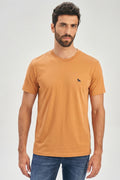 Camiseta Wolf Costas Masculina Acostamento Laranja Sunset