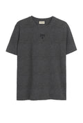 Camiseta Formas em Lobo Masculina Acostamento Mescla Grafite