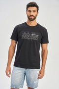 Camiseta Plan Line Masculina Acostamento Preto