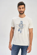 Camiseta Lobo das Ruas Masculina Acostamento Branco