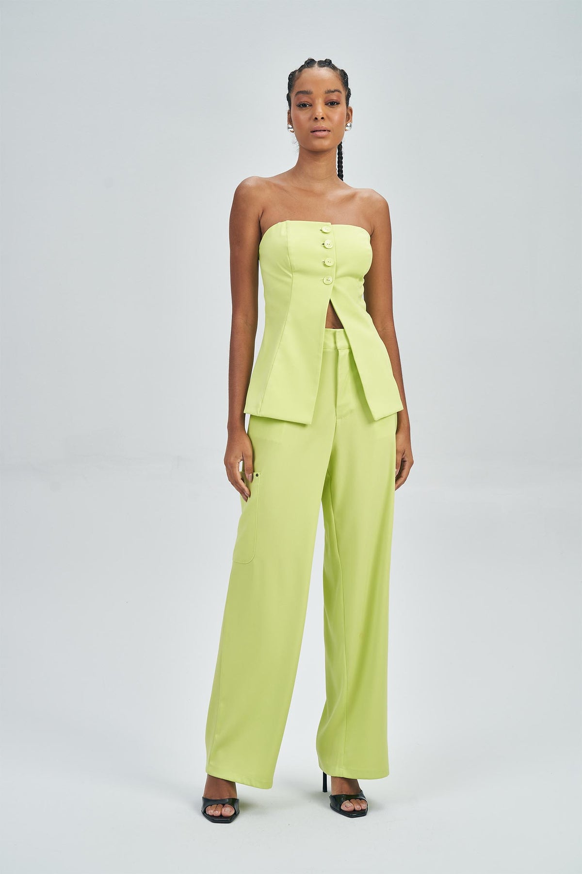 Calça Fashion Feminina Acostamento Citrus Green