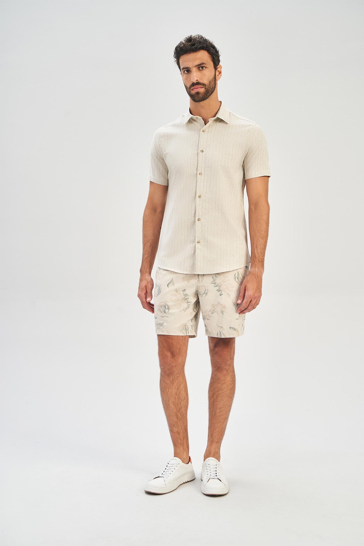 Bermuda Estampada Masculina Acostamento Nature Forms