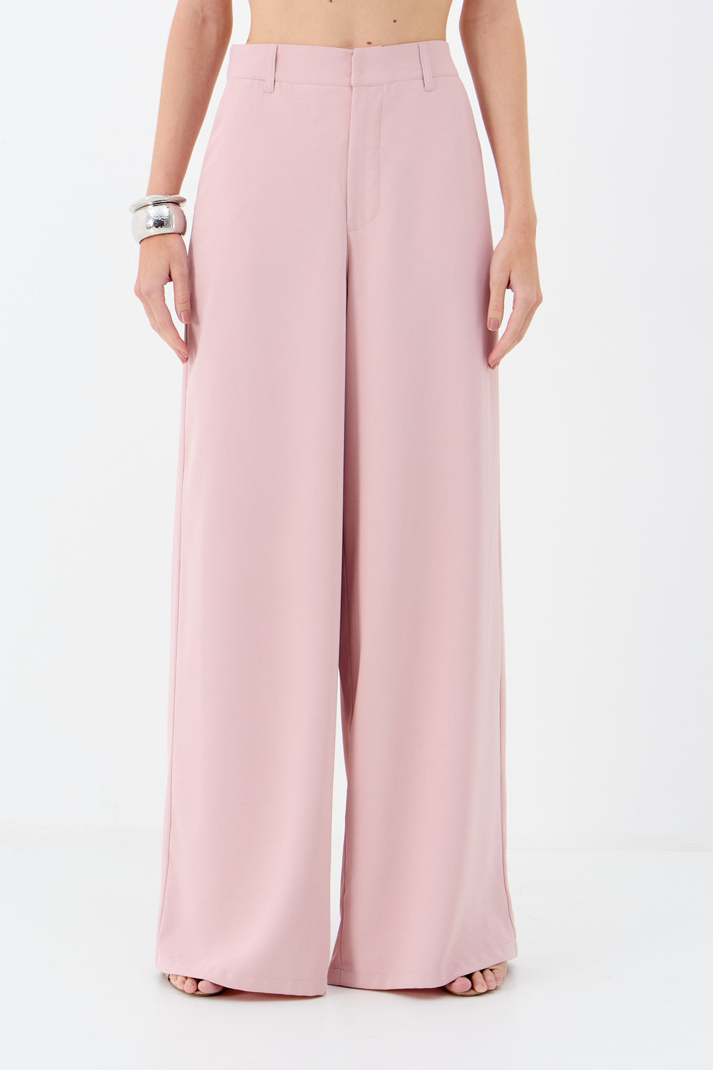 Calça Alfaiataria Ampla ACT Feminina Off White