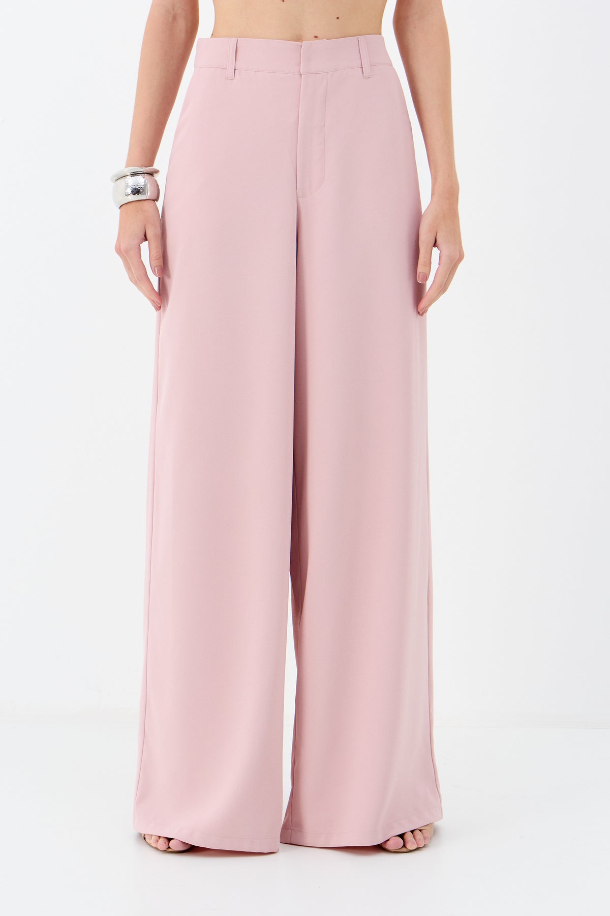 Calça Alfaiataria Ampla ACT Feminina Off White