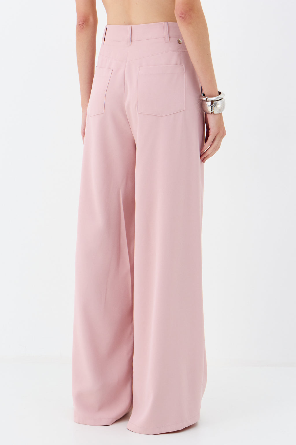 Calça Alfaiataria Ampla ACT Feminina Off White