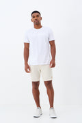 Bermuda Casual Linho Masculina Acostamento Natural