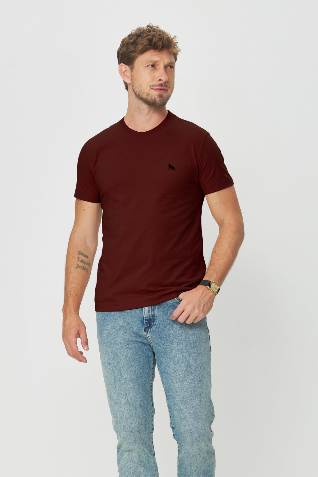 Camiseta Logo Bordada Masculina Acostamento Barca