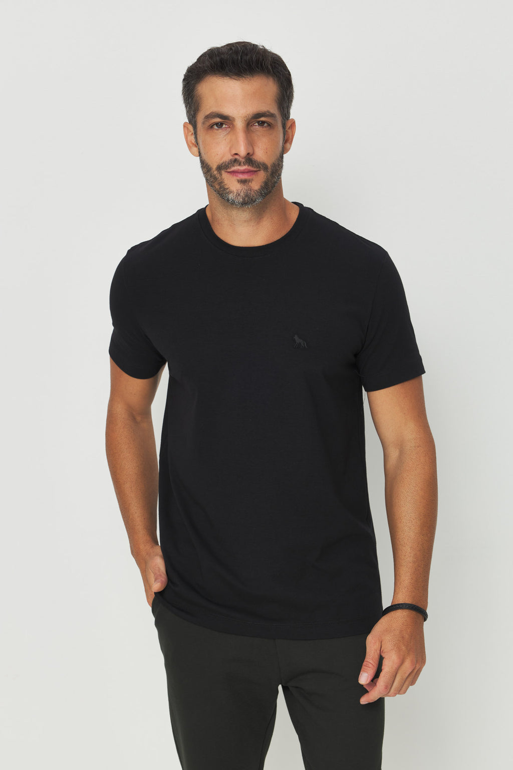 Camiseta Basic Minimalista Masculina Acostamento Branco
