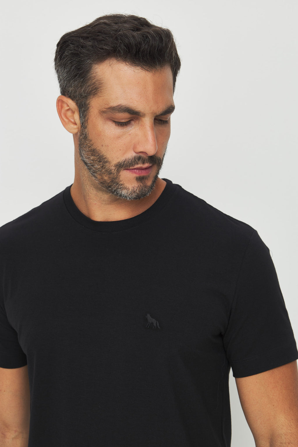 Camiseta Basic Minimalista Masculina Acostamento Verde Folhagem