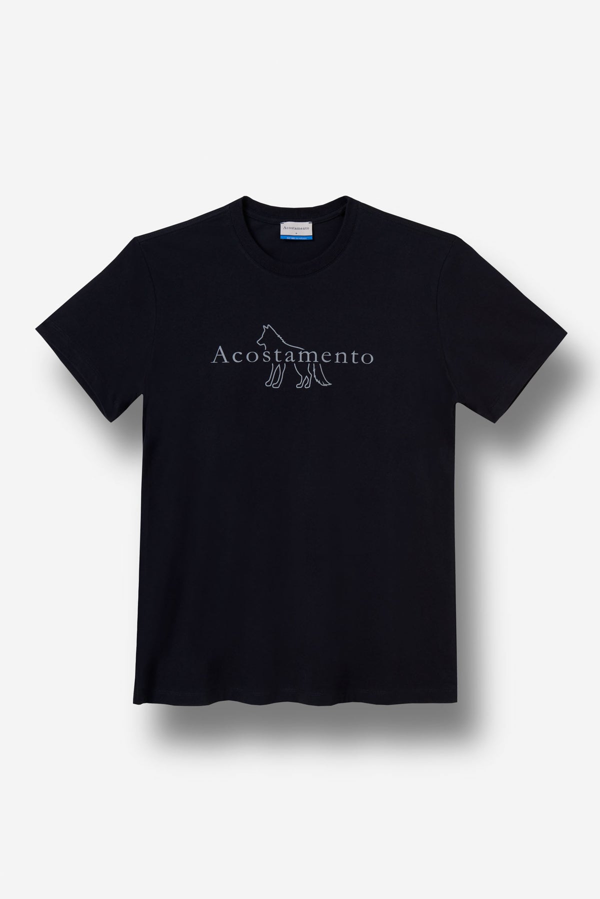 Camiseta Estampa Lobo Central Masculino Acostamento Preto