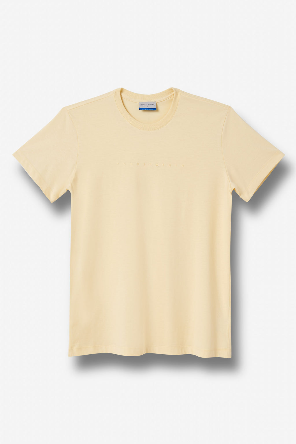Camiseta Básica Lettering Touch Masculino Acostamento Branco