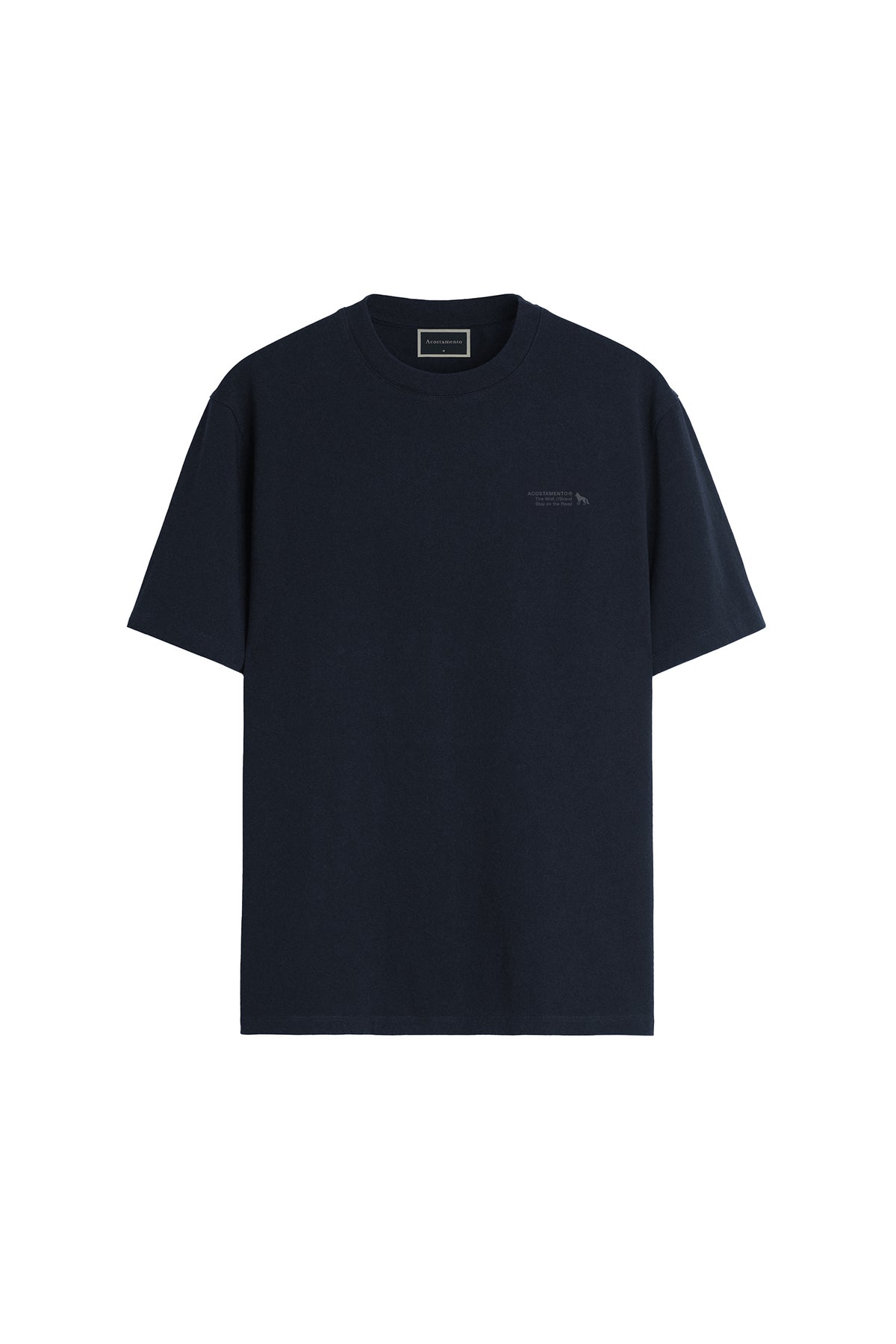Camiseta Basica Masculina Acostamento Marinho