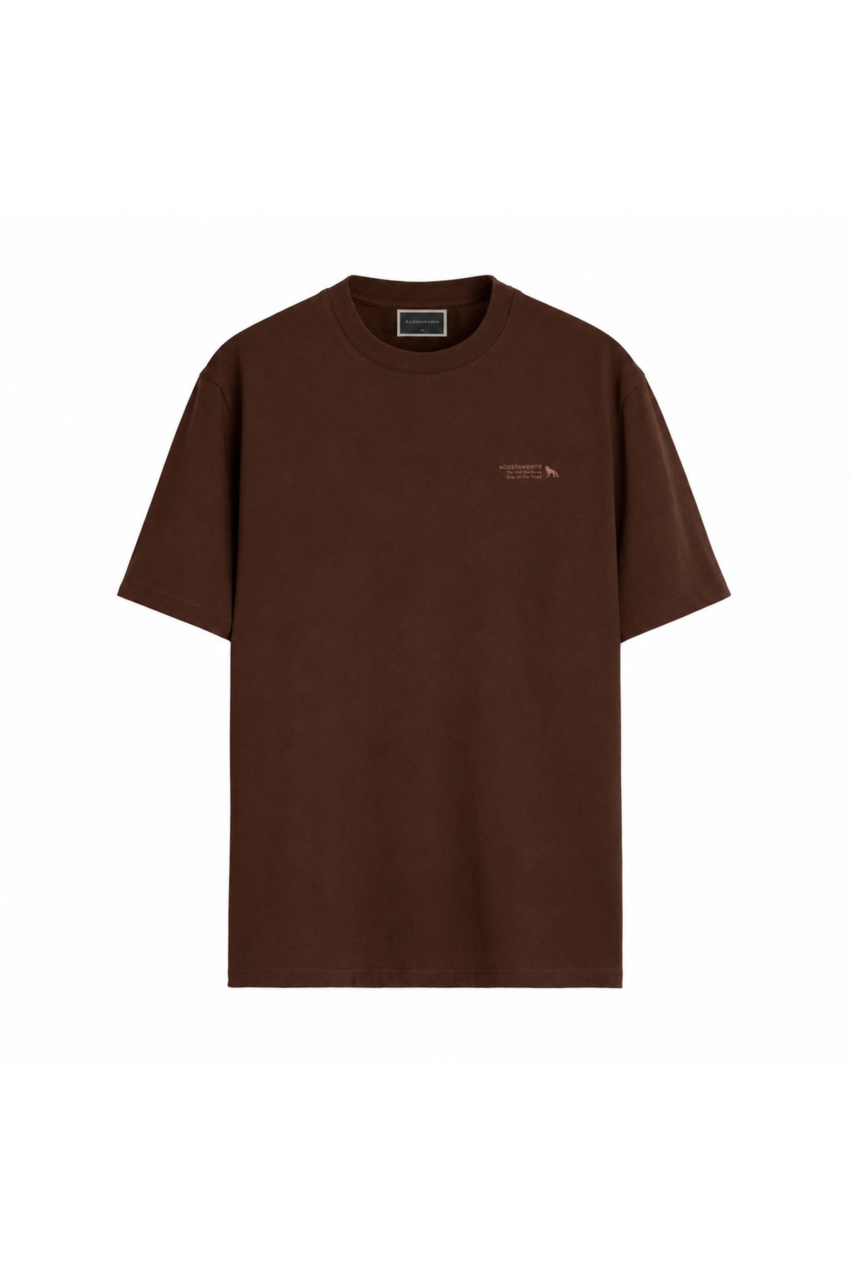 Camiseta Basica Masculina Acostamento Marrom Ipe