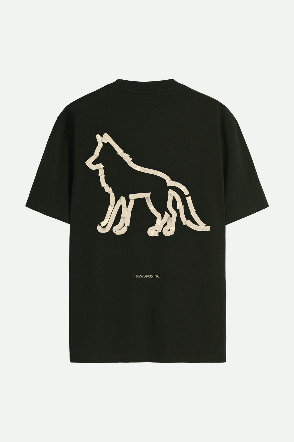 Camiseta Wolf Urban Masculina Acostamento Verde Folhagem