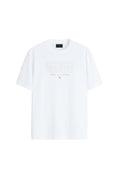 Camiseta Casual Estampada Masculina Acostamento Azul Navy