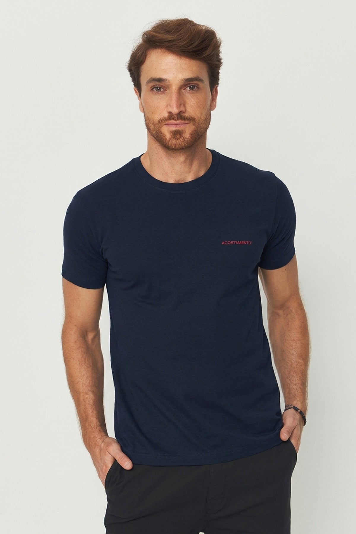 Camiseta Estampa DNA Masculino Acostamento Marinho