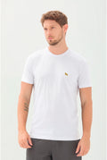 Camiseta Básica Casual Masculina Acostamento Branco