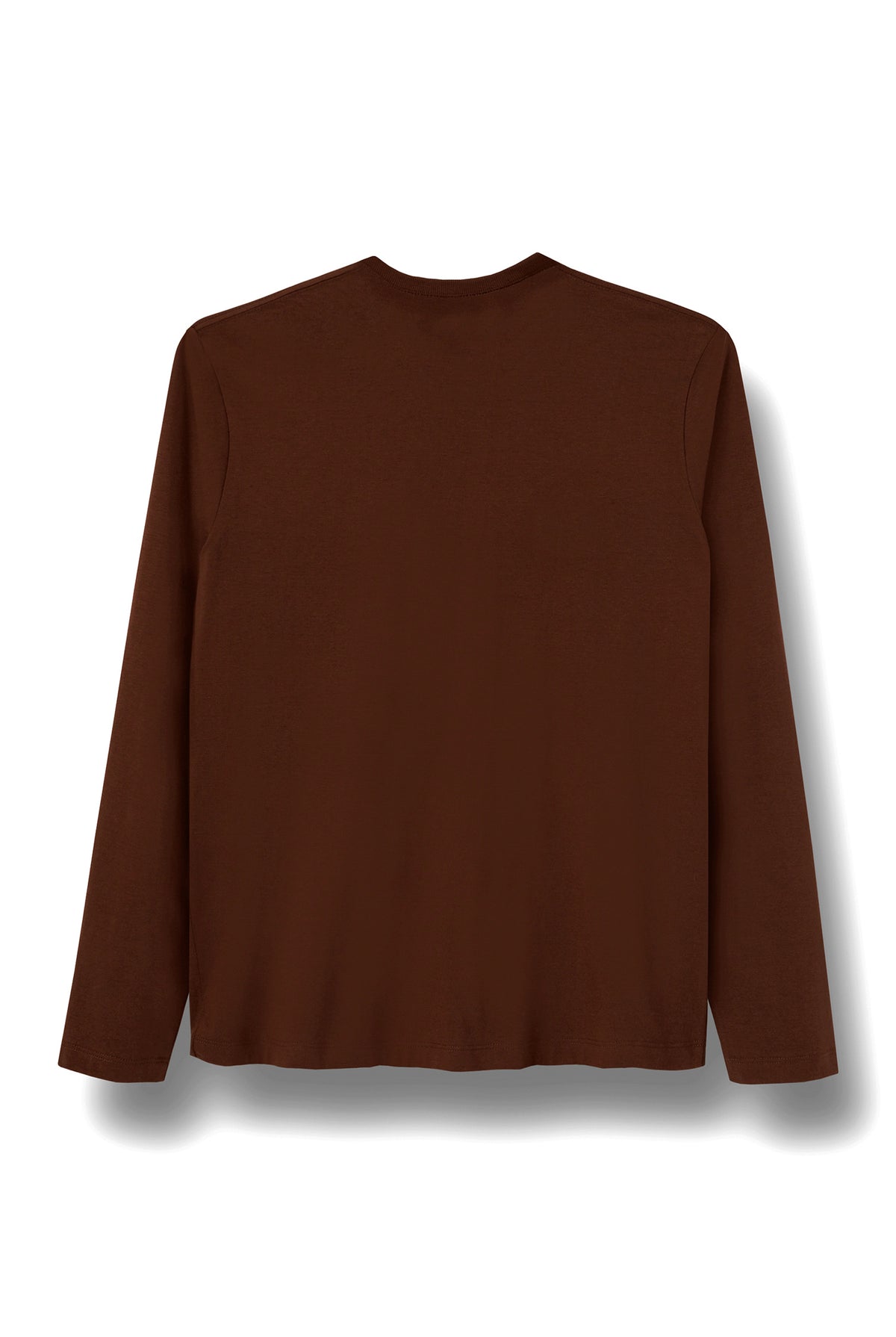 Camiseta Manga Longa Bordada Masculina Acostamento Marrom Ipe