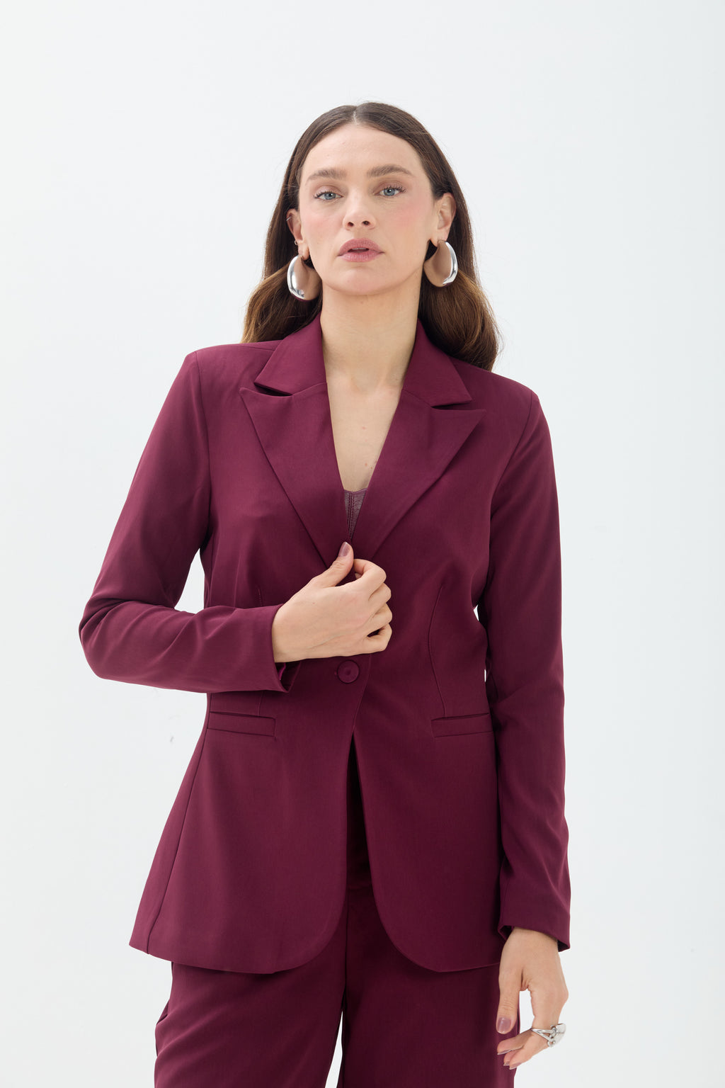Blazer Alfaiataria Acinturado ACT Feminino Preto
