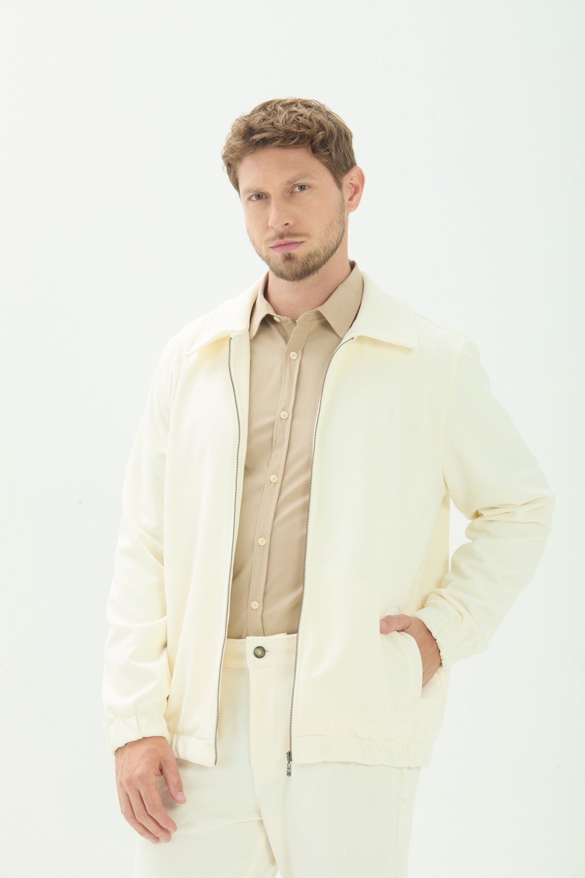 Jaqueta Tech Bomber Masculina Acostamento Off White