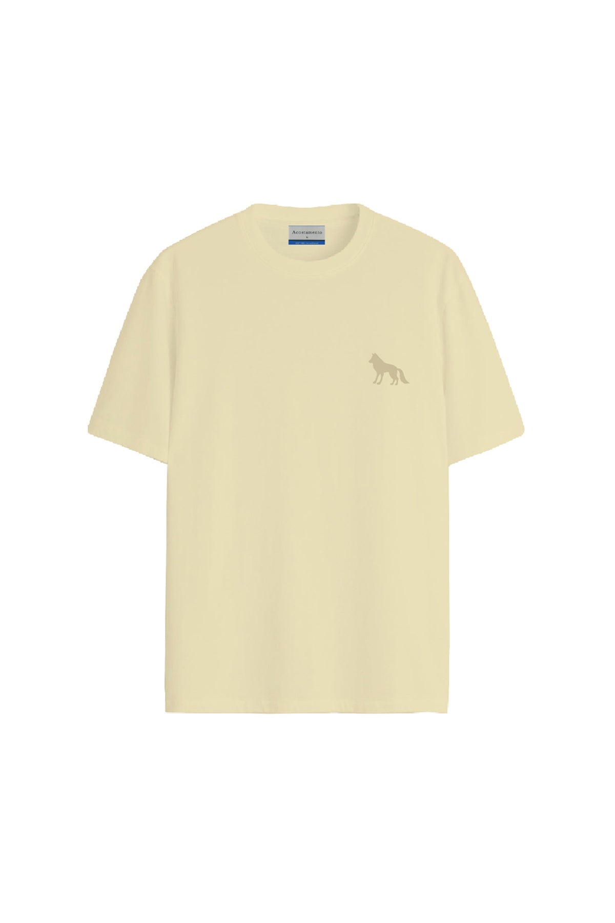 Camiseta Básica Lobo Masculina Acostamento Amarelo Sunlight