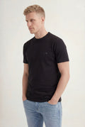 Camiseta Minimalista Masculina Acostamento Preto