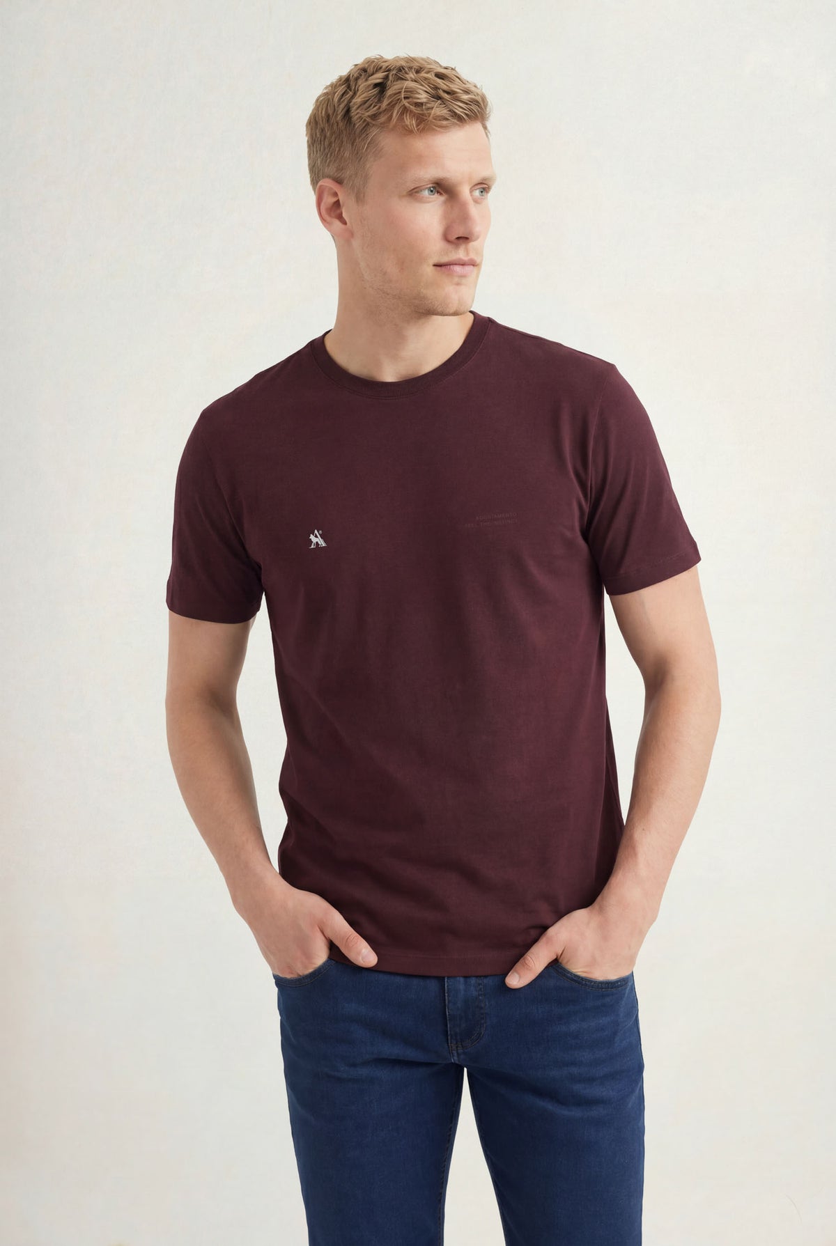 Camiseta Casual Minimalista Masculina Acostamento Barca