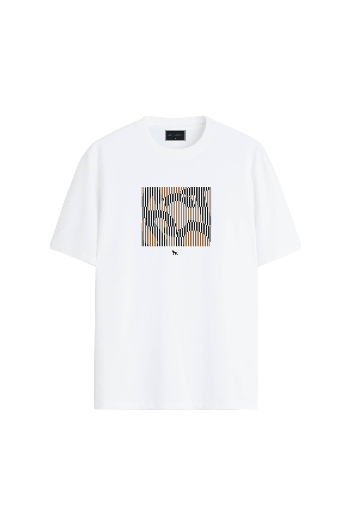 Camiseta Estampada Masculina Acostamento Branco