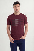 Camiseta Estampada Linhas Masculina Acostamento Barca