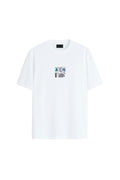 Camiseta Casual Abstrata Masculina Acostamento Branco