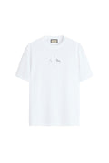 Camiseta Casual Logo Masculina Acostamento Branco